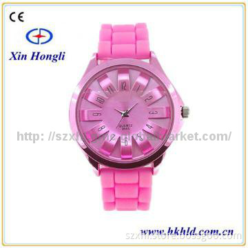 Ladies fashion pocket and cheap silicon watches